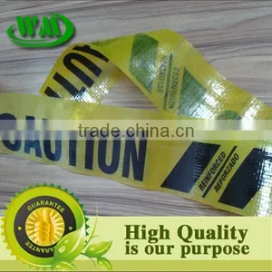 pe Woven Cloth Yellow Printable Caution Tape thumbnail-4