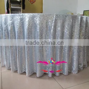 Fancy Wedding Metallic Sequin Table Cloth thumbnail-2
