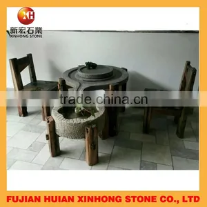 Customized Natural Round Granite Gongfu Tea Tray thumbnail-1