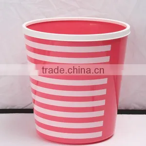 Plastic Printing Wastebasket Trash Can Containers 12L thumbnail-4
