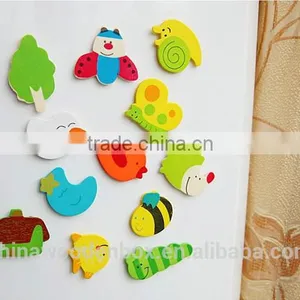Fashion Wooden Decoration Cartoon Stickers thumbnail-2