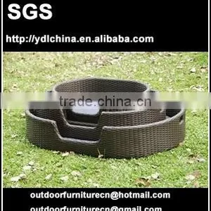 Wicker Rattan Outdoor Pet Bed thumbnail-1
