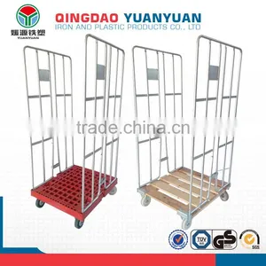 Wholesale 2 Sided Logistics Pallet Trolley Roll Container Storage Cage With Wheels thumbnail-3