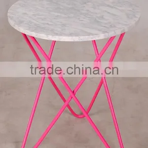 Cooper Metal Stainless Steel Frame With Glass-top Round End Table for the Living Room thumbnail-3