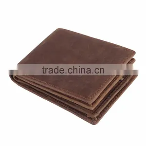 2017 Custom Desgin RFID Genuine Leather Wallets Personalize Leather Wallet India thumbnail-4