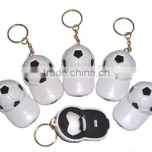New Style Promotional Football Cap Hat Shape Bottle Opener With Keychain thumbnail-1