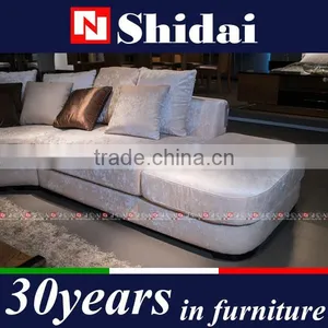 SHIDAI - Modern Beige Microfiber Living Room Sofa Couch Sectional Set Furniture G180 thumbnail-2