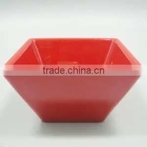 Solid Color Square Melamine Butter Dish With Customer Logo thumbnail-1
