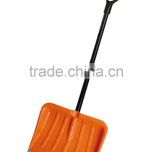 14" Plastic Snow Shovel With Long Metal Handle thumbnail-4