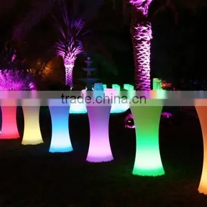 LED Plastic Glowing Table/Rechargeable LED Glowing Table thumbnail-1