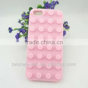 Lovely Block Dot Silicone Rubber Mobile Phone Bag, Cellphone Case thumbnail-1