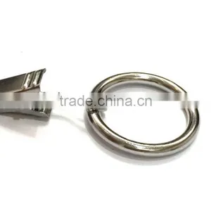 Hot Sale Chrome Plating Iron Curtain Ring With Clip / Rod Ring With Clip Hanging / A Ring With A Clip thumbnail-3