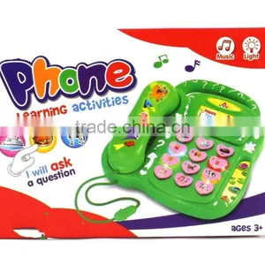 Icti Audited Phone Telephone &Battery Operated Electronic Learning Toy Phone With Flashing Lights Music Animal Sounds Ringtones thumbnail-2