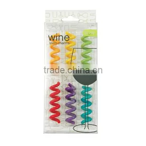 Multicolored Curly Wine Stem Charms Drink Markers thumbnail-5