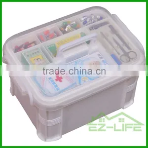 2016 New Design Plastic Rattan Plastic Medical First Aid Storage Box/organizer/kit/case for Home Workplace Car thumbnail-1