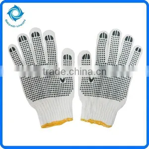 Cotton Gloves Safety Gloves Working Gloves With PVC Dots thumbnail-2