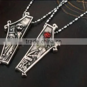 Cheap 2016 New The Nightmare Before Christmas Jack Lisa Couple Pendant Necklace Jewelry Gift thumbnail-2