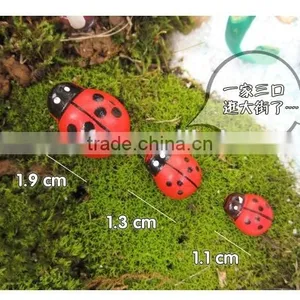 Mini CUTE Fashional Resin Decoration, Mini Coccinella Septempunctata Beatles Micro Landscape Furnishing Articles thumbnail-2