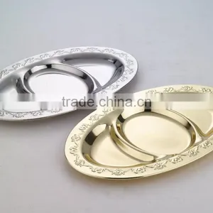 High Quality Indian Wedding Charger Plate With Compartment thumbnail-1