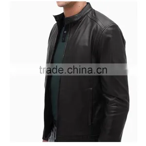 Classic Leather Moto Jacket thumbnail-2