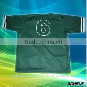 Fashion Cheap Mens Blank Baseball Jersey Made in China Guangdong thumbnail-4