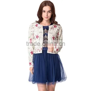 Domin Fashion Latest Beading and Sequin Lady Coat thumbnail-4