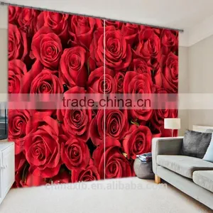 3D Digital Printed Shower Curtain With Matching Window Curtain thumbnail-2