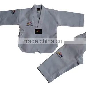 Latest Design Kids Taekwondo Uniform Cotton Fabric Taekwondo Suits Good Manufacture Taekwondo Uniforms for Kids thumbnail-1