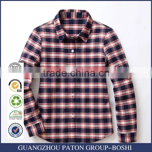 New Design Spring Middle Classic School Uniform Plaid Shirt thumbnail-1