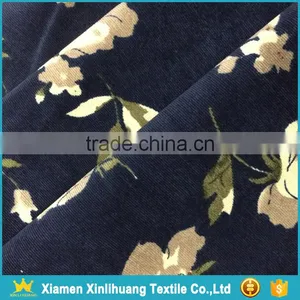 Latest Fashion Dress Material 28 Wale Printed Corduroy Fabric for Sale thumbnail-1