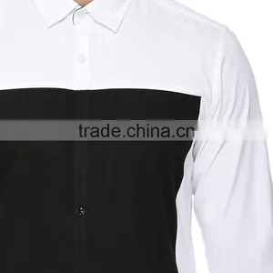 2016 Cotton Long Sleeve Thick Black Mens Shirts Latest Shirts Pattern for Men thumbnail-4