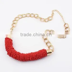 Zm33436a Fashion Jewelry 2017 Women Colorful Beads Choker Necklace thumbnail-2