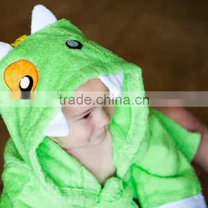 Green Monster Coton Bathrobe and Towel,baby Terry Bathrobe Wholesale thumbnail-3