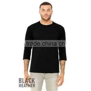 Bella+Canvas Unisex 3/4 Sleeve Raglan Baseball Tee - Made From Polyester Cotton Blend and Comes With Your Printed Logo thumbnail-1