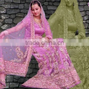 Designer Embroidered Bridal Lehenga thumbnail-6