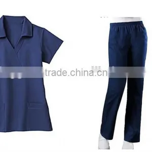 Body Fit Mock Wrap Hospital Staff Uniform thumbnail-1