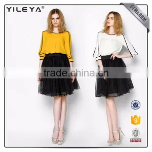 Latest Fashion Blouse Design,sexy Lady Chiffon Blouse & Top Design,long Sleeve Blouse for Ladies thumbnail-2