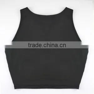 Milk Silk Crop Top Sleeveless Nightclub Top Womens Tank Top thumbnail-6