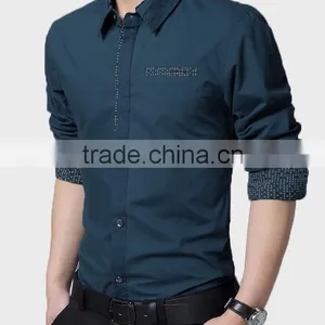 2016 New Style Multi Colored Slim Fit Casual Shirt for Men thumbnail-3