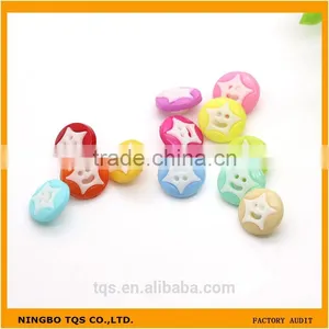 Fashion Cheap 14mm Children Smile Colored Resin Decorative Clothing Garment Buttons thumbnail-1