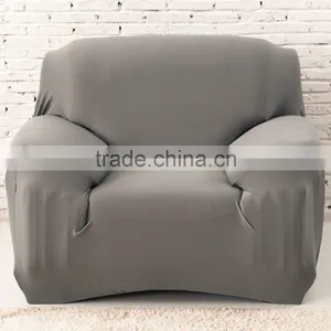 4 Colors Machine Washable Spandex Elasticity Couch Cover Sectional Sofa Furniture Slipcover Cover Pure Color 1/2/3 Seater thumbnail-2