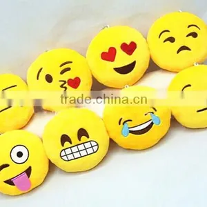 2015 Popular Custom Emoji Plush Keychain Soft Stuffed Keyring OEM Keychain thumbnail-2