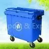 High Quality 660L Plastic Commercial Wheels Waste Container for Street thumbnail-1
