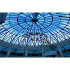 Colored Flat / Curved Tempered Glass For Skylight Decorative CE thumbnail-1