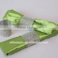 Apple Green Satin Napkin and 100% Polyester Napkin thumbnail-1