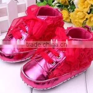 Fashion New Baby Girls First Walkers Flowers Shoes thumbnail-3
