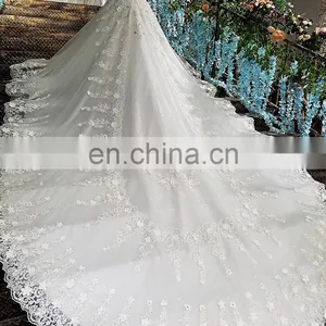 LS00220 Cap Sleeves Beaded Latest Dress Designs Arabic Bridal Wedding Cocktail Gown Dresses Bridal thumbnail-4