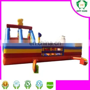 HI Kids Fun City Inflatable Playground Outdoor Gym Playground Equipment Inflatable Fun City thumbnail-1