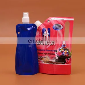 Professional Manufacturer Customized Waterproof Large Size Stand up Spout Pouch for Family Shampoo/bath Cream With Hang Hole thumbnail-3
