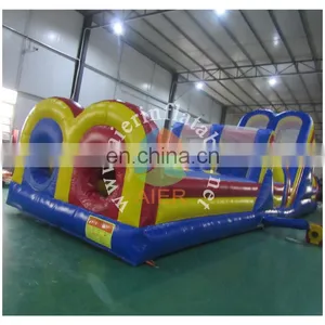 Factory Price Double Tunnels Inflatable Obstacle Course for Sale, Giant Inflatable Obstacle thumbnail-5